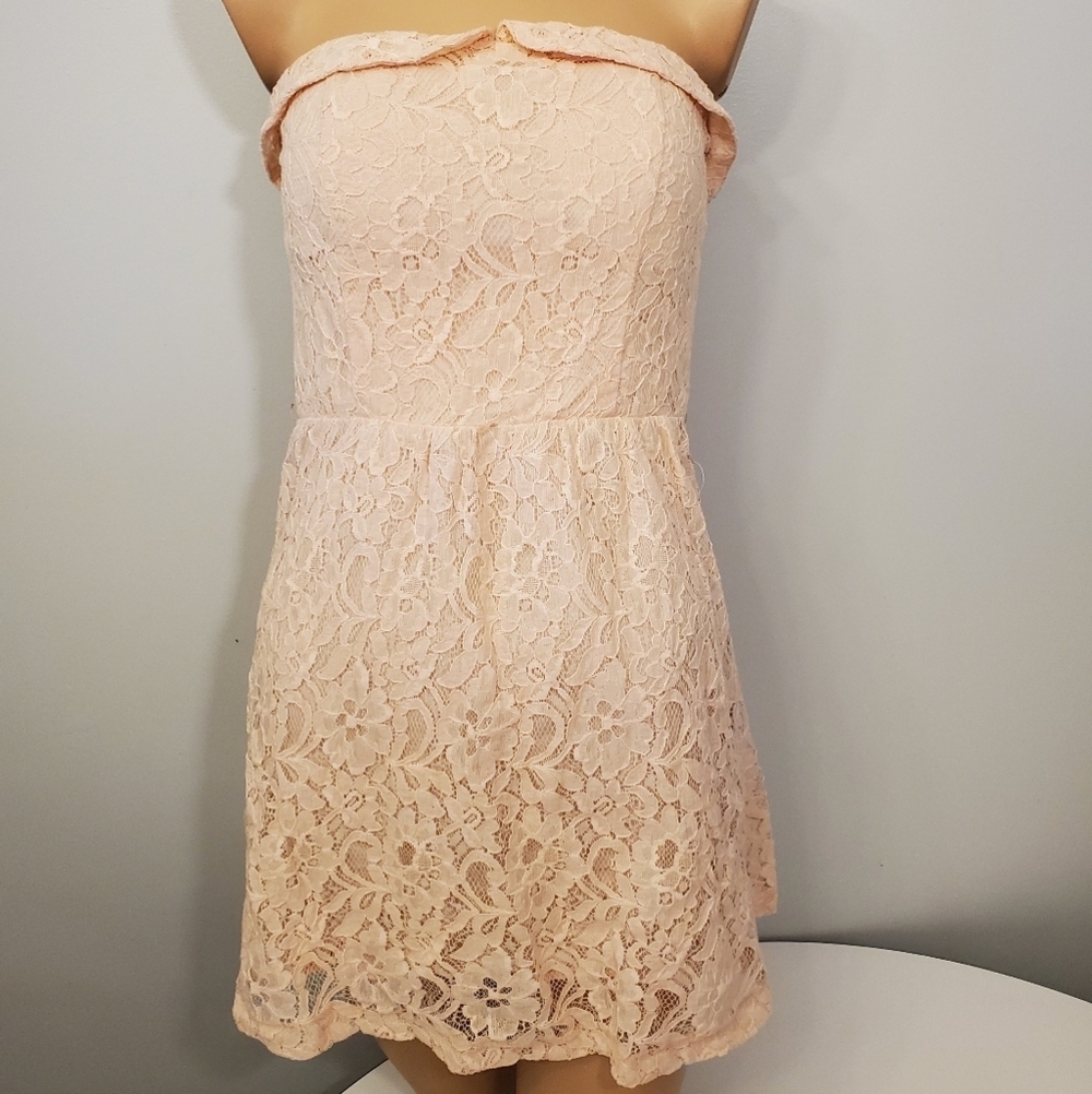Charlotte Russe Lace Strapless Dress